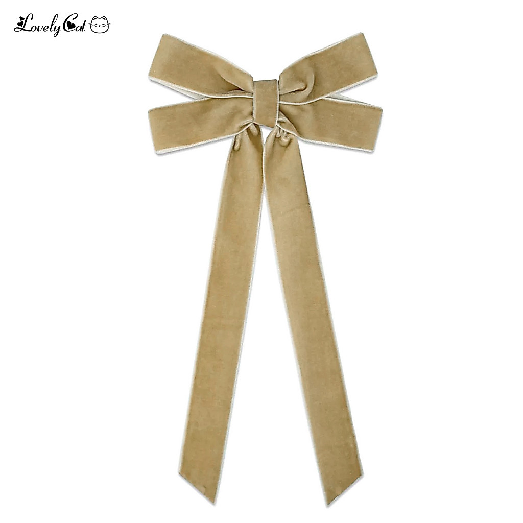 Decorative Bows Velvet Bow Decorations Ribbon Christmas Pendant Retro Style Flannel Ornament for Holiday Wedding Party D