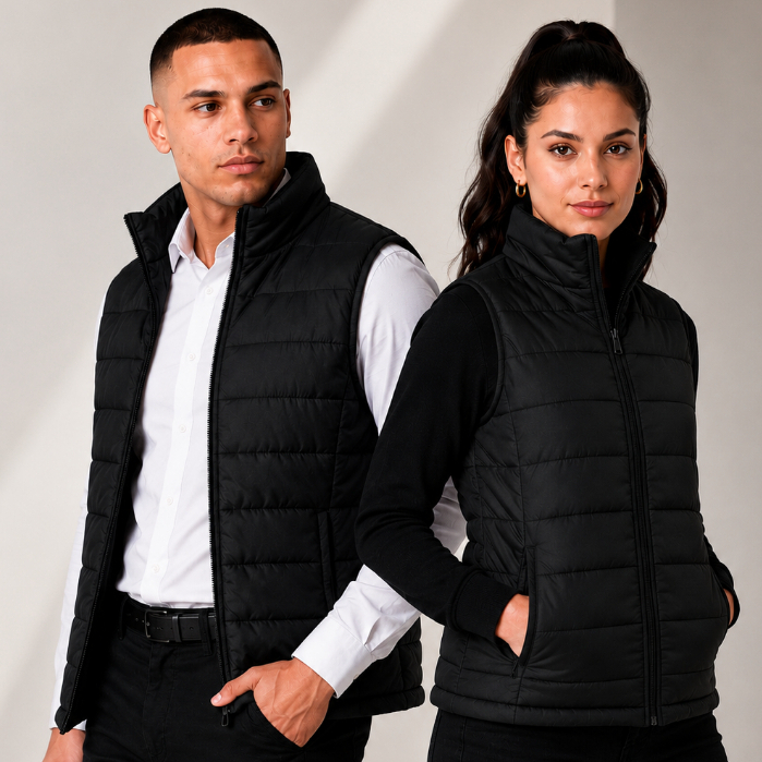 Colete Puffer Premium Bobojaco Forrado Alcochoado Com Bolsos Frio Inverno Casual Country Social