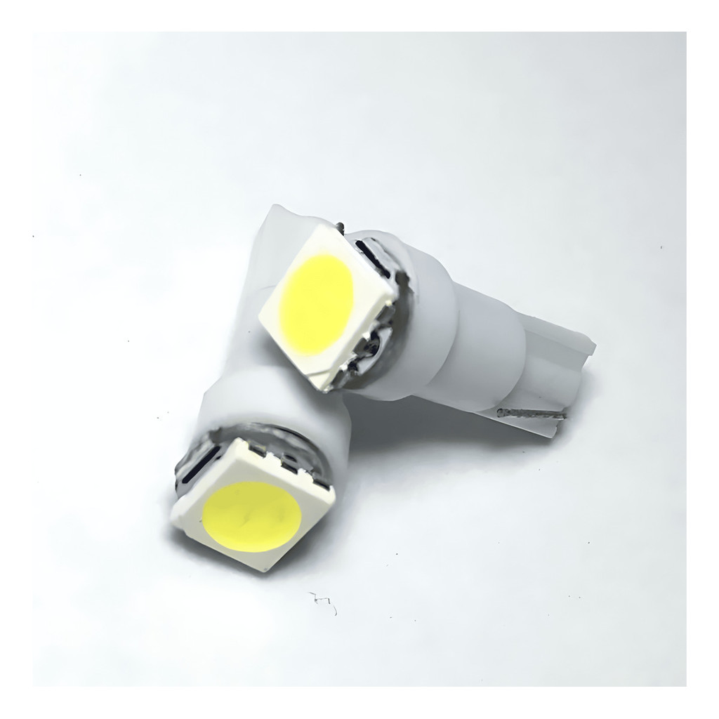 10 Lâmpadas Pinguinho Esmagadinha 1 Led T5 Painel Carro Moto