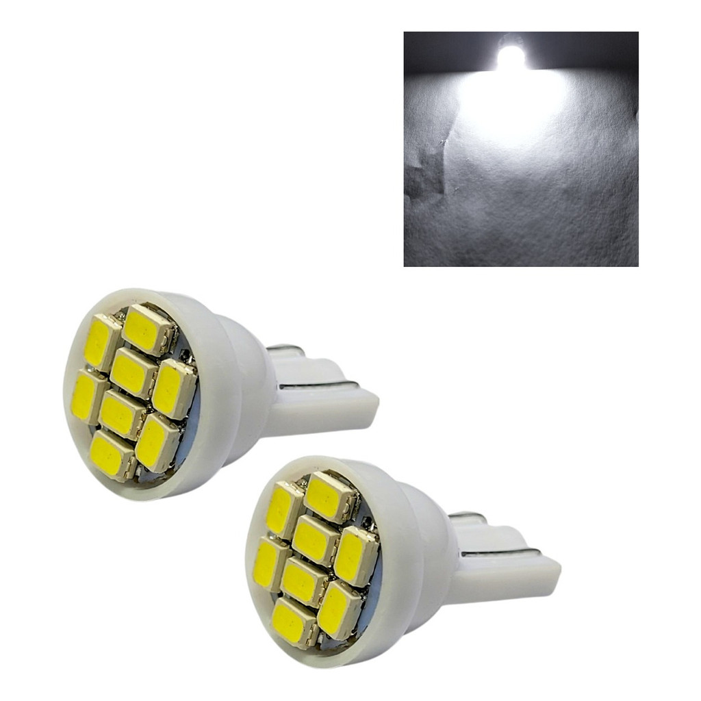 Par De Led T10 Em Cores Comum Para Painel Esmagadinha