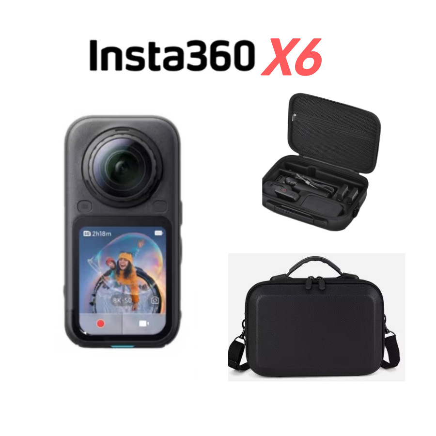 Estoque De | Bolsa De Armazenamento Multifuncional Insta360 X6 Estojo De Transporte Crossbody De Ombro Organizador De Câ