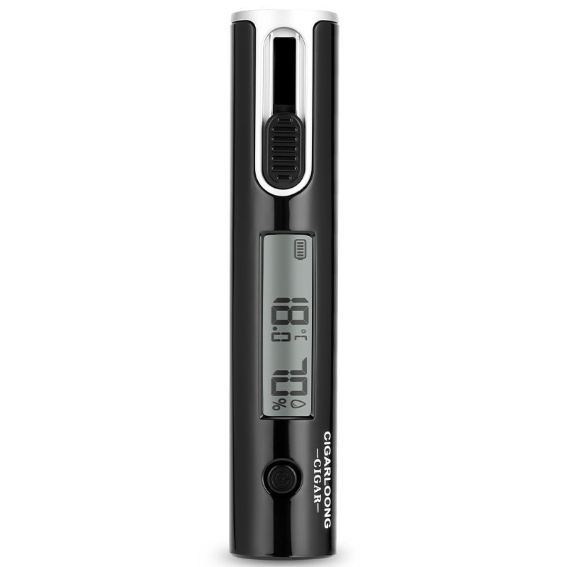 [Boutique] Cigar Temperature and Humidity Tester, Rechargeable, Portable, Long Battery Life, Dual Mode, High-Precision M