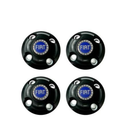 Jogo calota Calotinhas Central Fiat UNO /PALIO/FIORINO/ PUNTO/SIENA P/ RODAS AROS 13,14 E 15 LOGO AZUL