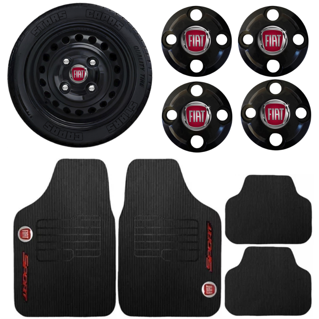 Kit Calotinha Central Fiat + Tapete  Premio 1985 1986 1987 1989 1990 1991 1992 1193 1994