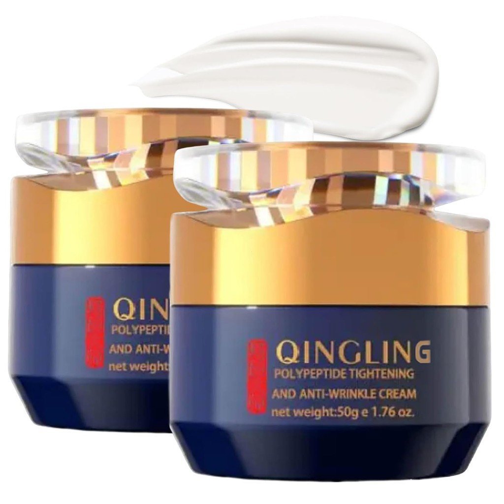 Creme Facial Qingling, Creme Antirrugas Quinglin, Removedor de Rugas Qingling, Creme Antirrugas e Firmador com Pol