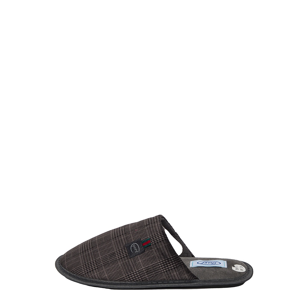 Pantufa Masculina 201409 Xadrez Cinza Gasf