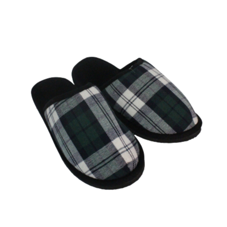 Pantufas Unissex Xadrez e Lisas com Detalhe - Tamanho 41/42