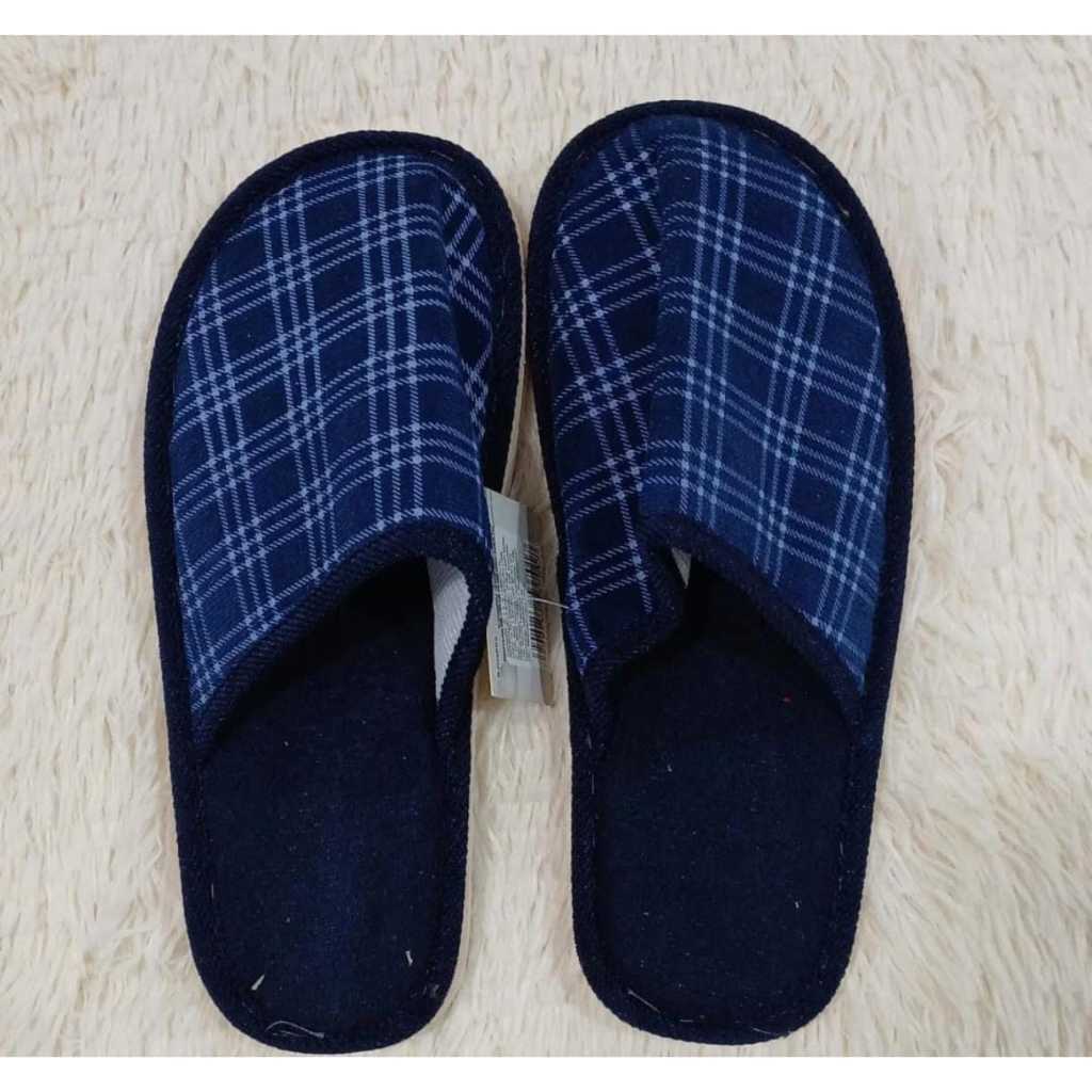 Pantufa Xadrez Masculino Chinelo de Quarto Inverno Quentinho Borracha EVA Masculino Adulto