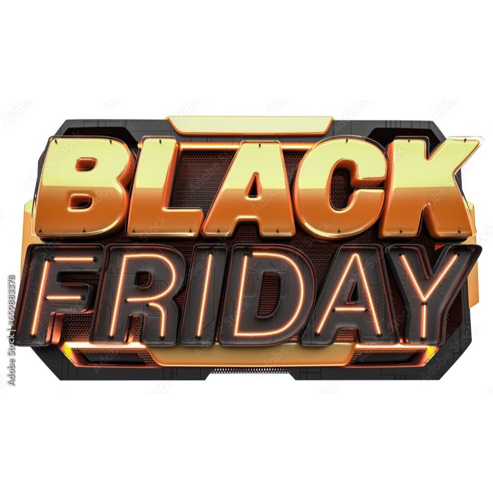 Adesivo Vitrine RECORTE I Black Friday Gold I 95x56cm VENDA MAIS JÁ