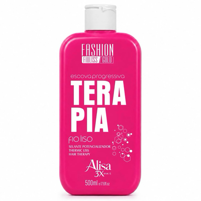 ESCOVA PROGRESSIVA FASHION FIOLISS GOLD LISO DURADOURA 500ML - CAMPEÃ DE VENDAS
