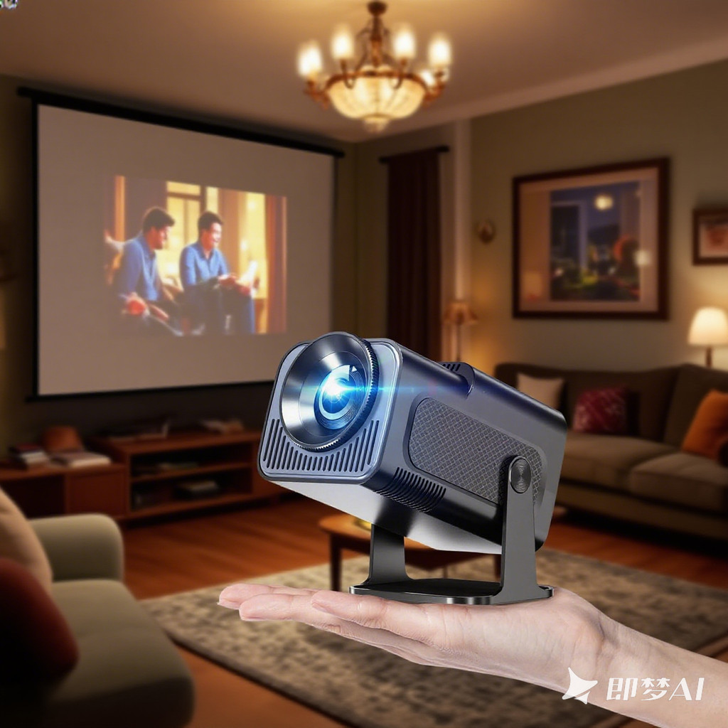 Projetor Portátil 4K Premium: WIFI 6 + Bluetooth 5.2, Autofoco & Correção Keystone Automática, Tela 130