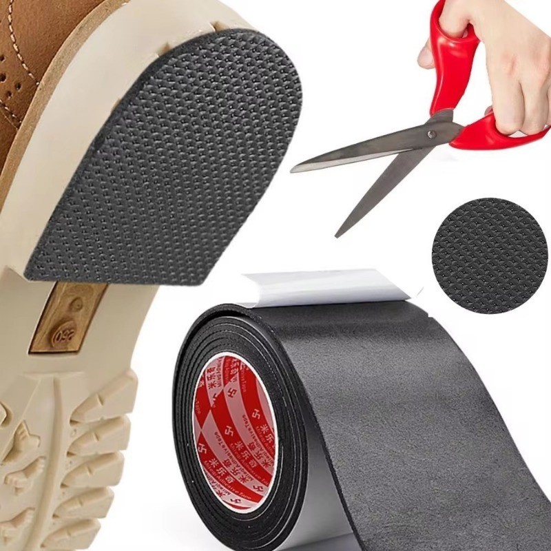 Adesivo Antiderrapante 1M/Roll Sole Anti-Derrapante-Tapete Protetor De Sola-Fita Auto-Adesiva Silenciosa-, Resistente Ao Desgaste-Acessórios Para Reparo De Calçados-Patch Inferior De Calcanhar Alto