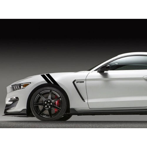 Kit Adesivo Barra Dupla Mustang – Capô, Fender, Laterais, GT500 GT350, Estilo Esportivo
