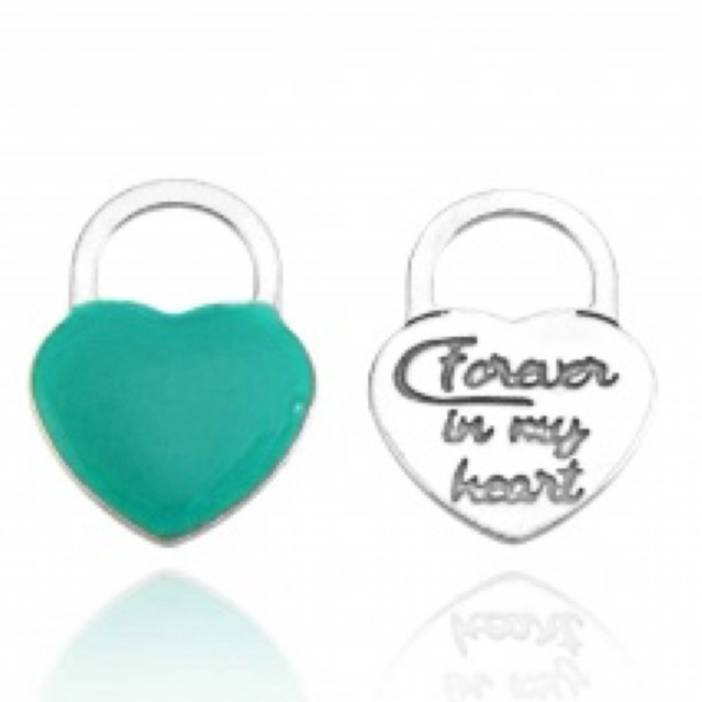 Pingente Coração 'forever in my hear' em Prata 925 - 14,38mm x 10,48mm - PG0488
