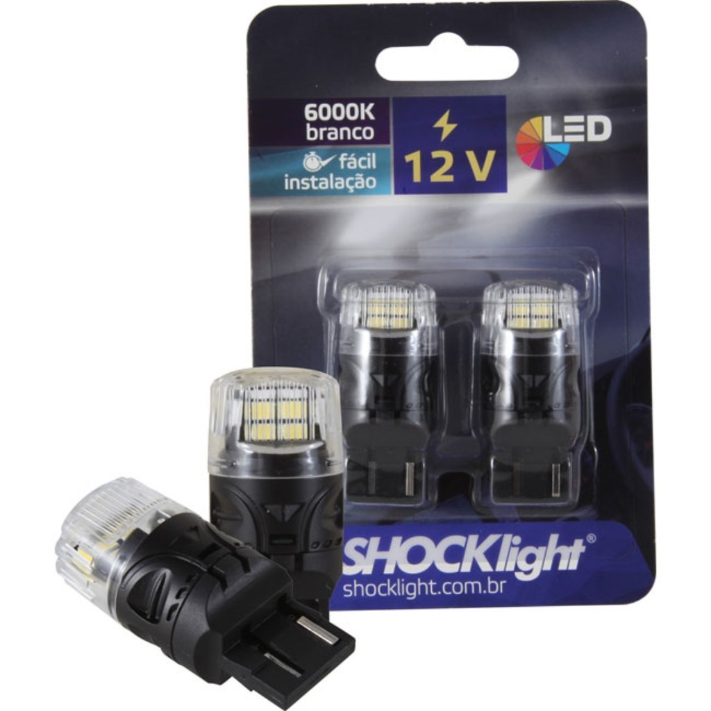Par Lâmpada Led T20 1 Polo 7440 16 Leds Shocklight - SLL-127440-BC