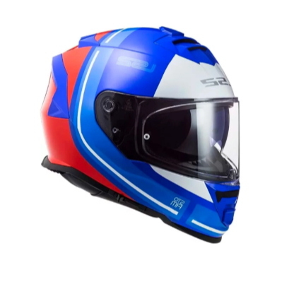 CAPACETE LS2 STORM SLANT BLUE RED