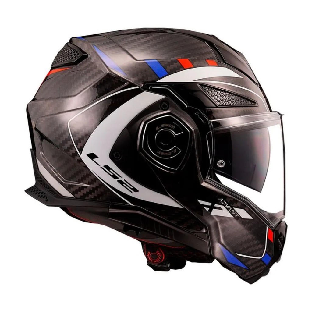 Capacete Ls2 Ff901 Advant X Carbon Future White Blue Red