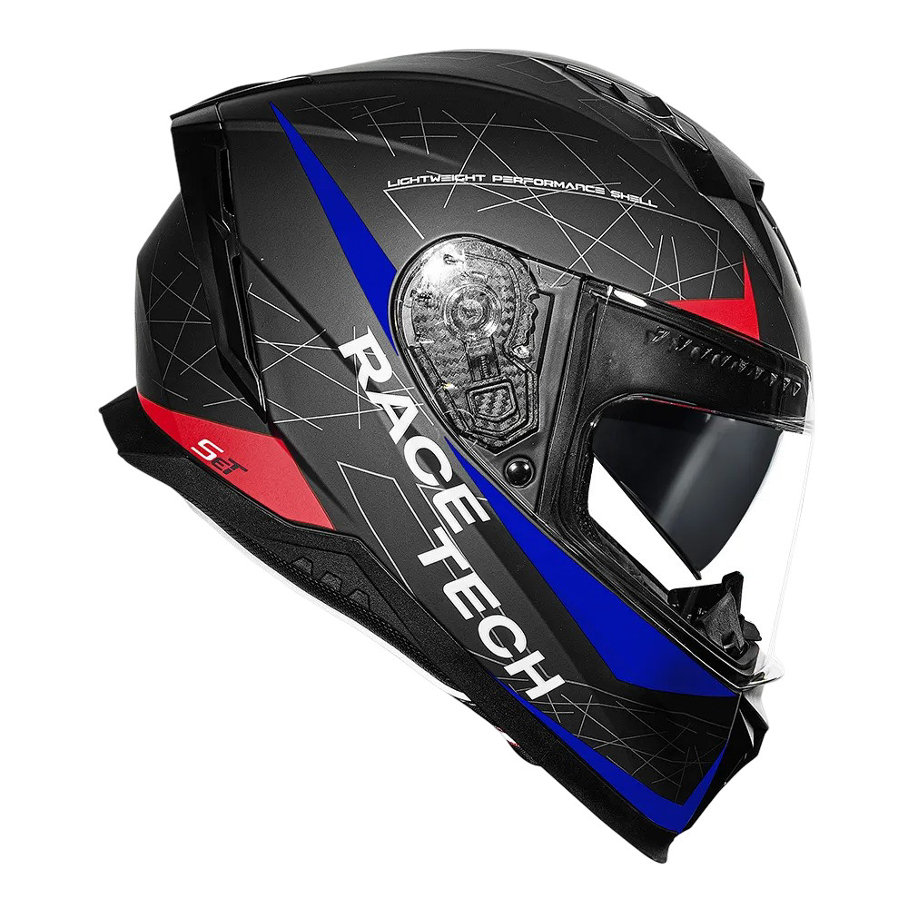 RACE TECH CAPACETE VOLT SET MATTE BLACK/RED TAMANHO 58/M