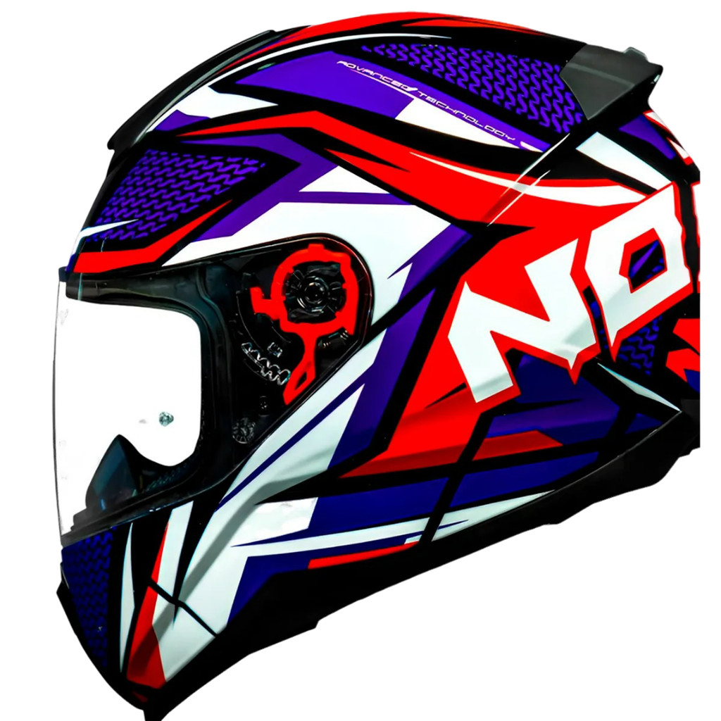 NORISK FAB CAPACETE RAZOR SHARP BLUE/RED 56/S