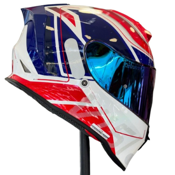 Capacete ORIGINE DINAMO GALAXI BLUE RED WHITE GLOSS