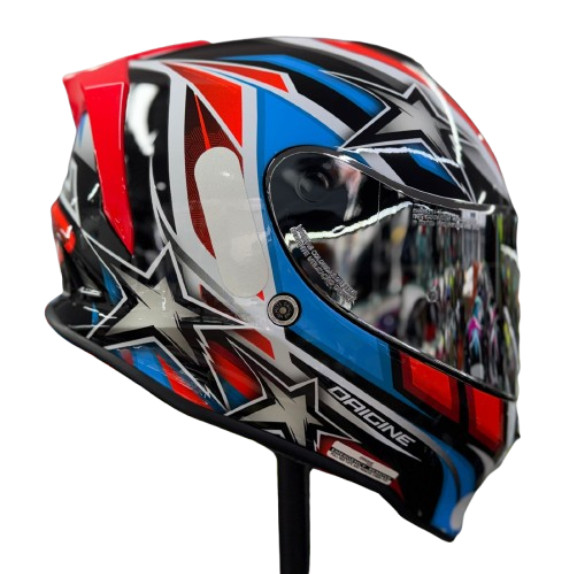 Capacete ORIGINE DINAMO STAR REV FLUO RED BLACK GLOSS