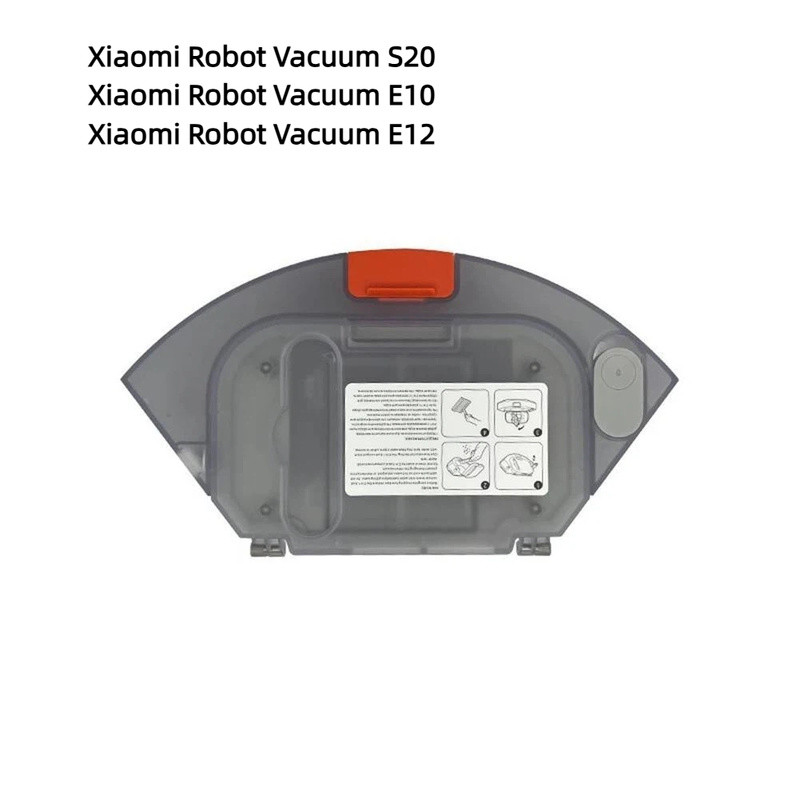 Para Xiaomi Robot Vacuum S20 E10 E12 B112 Acessórios De Limpeza Filtro De 2 Em 1 Caixa De Poeira Do Tanque Água