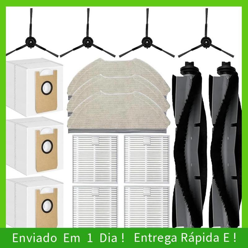 - joyce Acessórios De Substituição Para BOTLUXE E10 + Robot Vacuum 2 Escova Principal 3 Sacos De Pó 4 Filtros HEPA 3 Esf