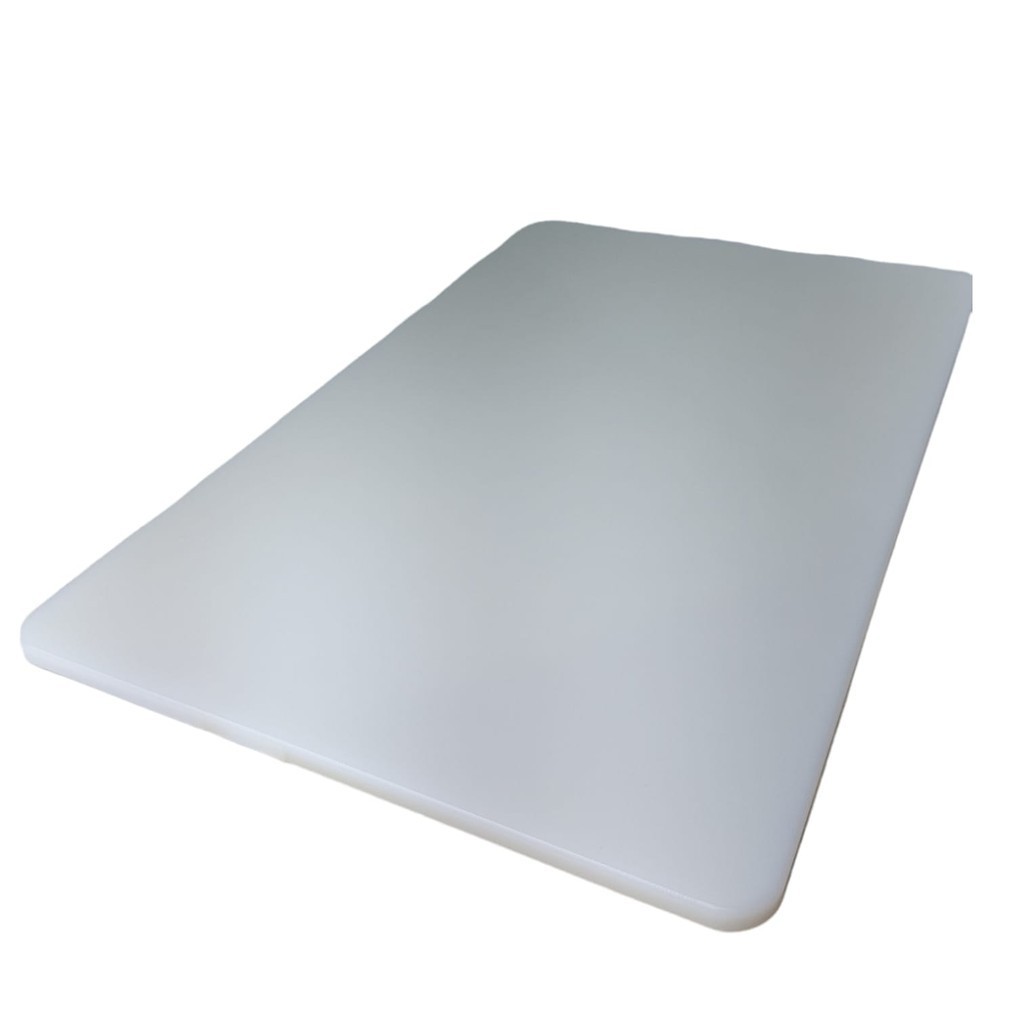 PLACA DE CORTE PEAD BRANCA 30x1x50CM TÁBUA DE CORTE 300x10x500MM