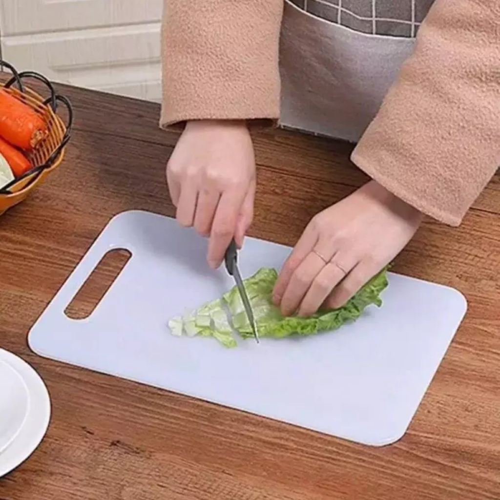 Tábua de Corte 20X30 PVC Branca Churrasco Cozinha Profissional Higiênica Não Mofa