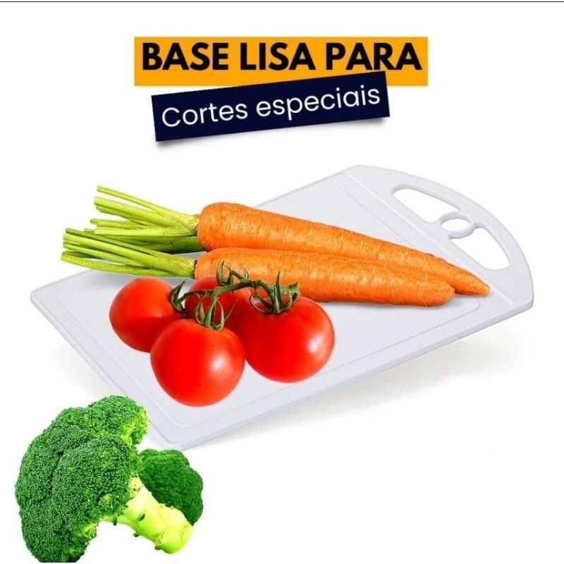 Tábua Multiuso Grande Branca Para Corte frutas Legumes De Cozinha
