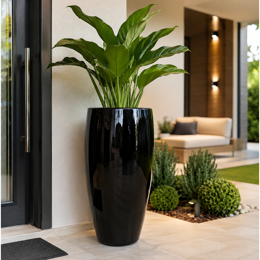 Vaso Fibra de Vidro 52cm Imperial Decorativo