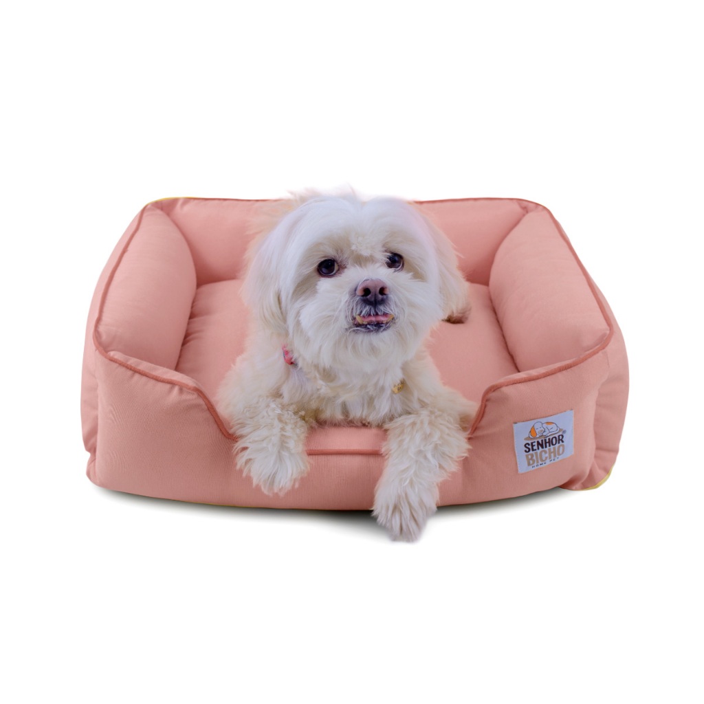 Cama de Cachorro Impermeável Caminha Pet com Zíper Pandora 53x53 Várias Cores