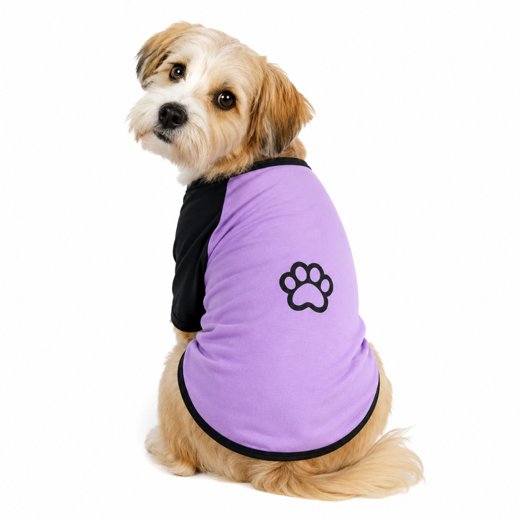 Roupa Pet Raglan Esportiva Cachorro Vária Estampas Cores e Tamanhos