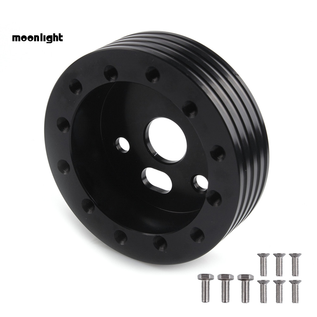 Steering Wheel Bolt Adapter 6 to 3 Hole Aluminum Hub Spacer 0.5 1 Thick for Racing Car Column Durable Lightweight Easy I
