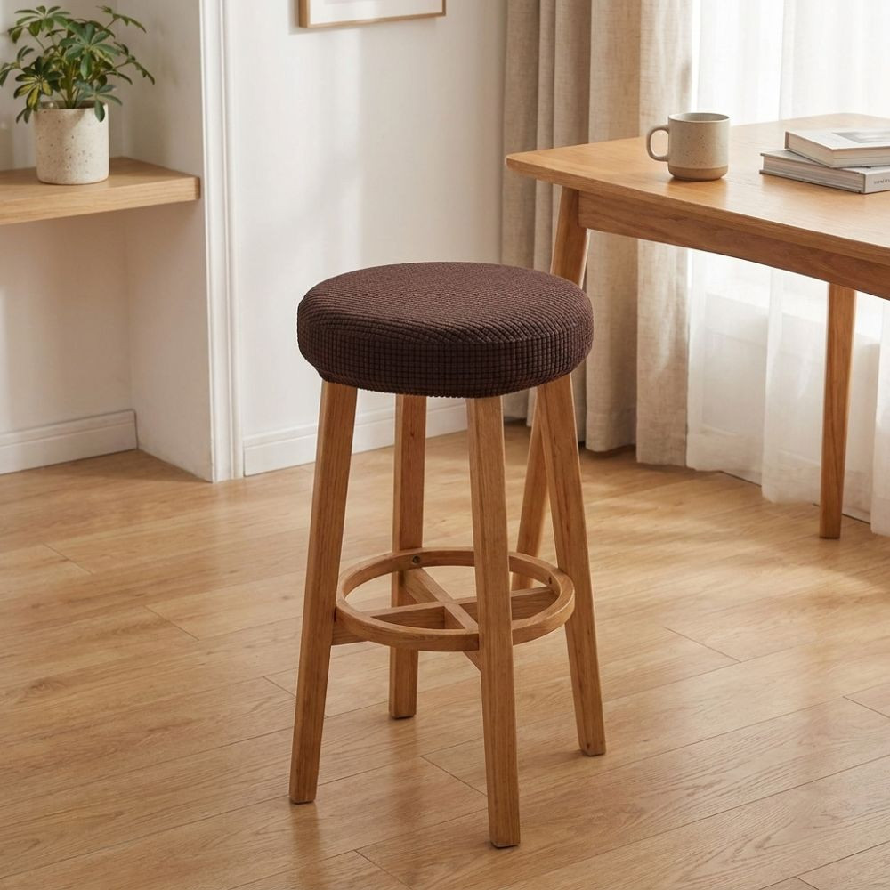 Capa Redonda Para Cadeira De Banco FALLFORBEAUTYEJ , Elástica Macia Resistente Ao Desgaste , Com Tudo Incluído