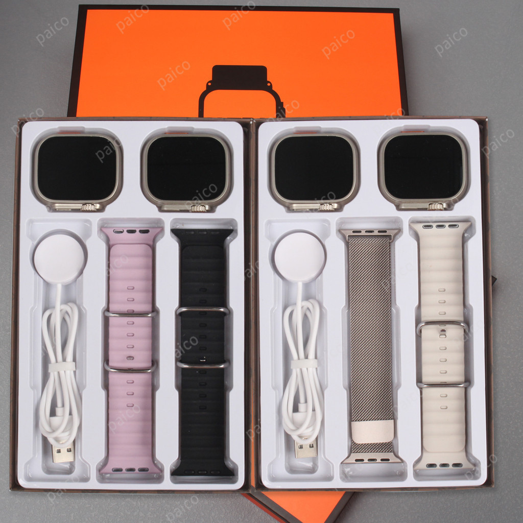 Relógio inteligente Terno 2 em 2 Ultra 41mm e 49mm homens relógio esportivo Chamada Bluetooth Carregamento Sem Fio mulheres kit de presente relógio dígito