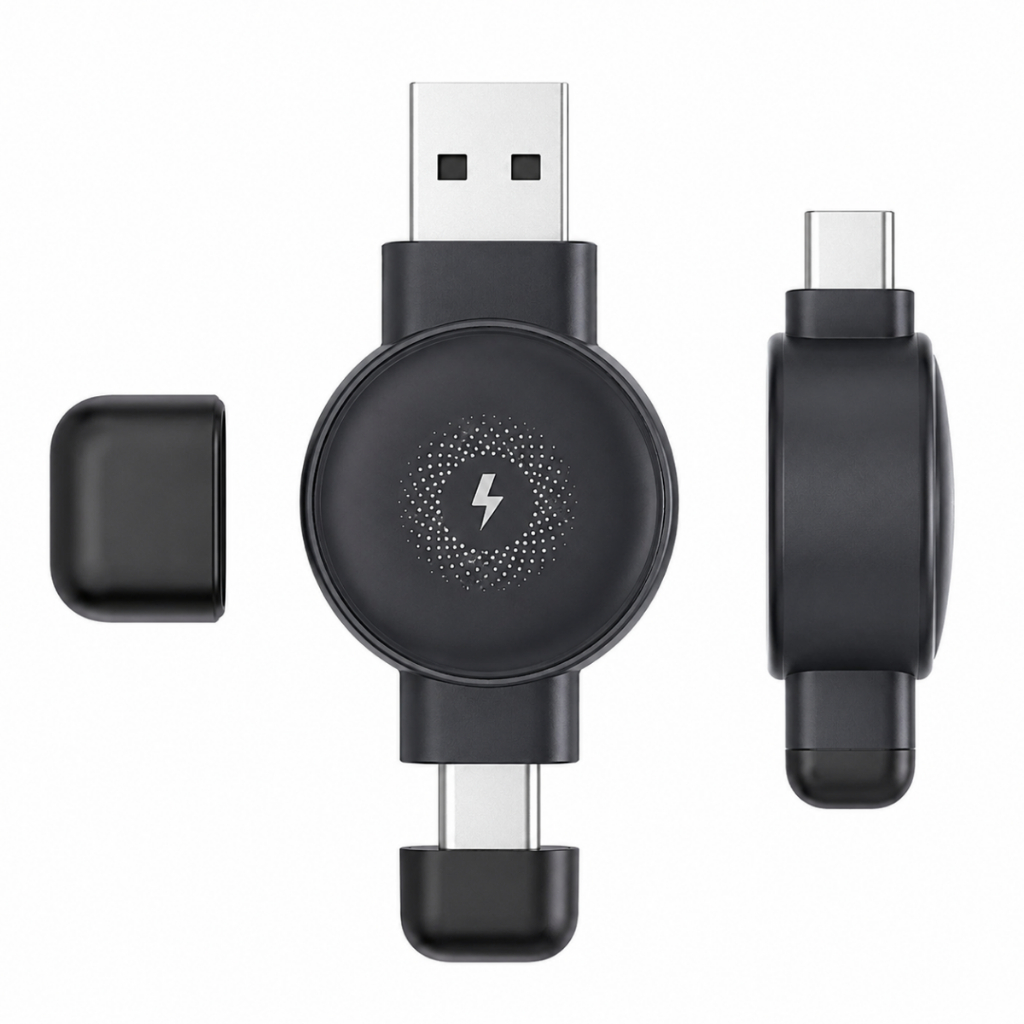 Carregador magnético smartwatch sem fio relógio inteligente USB-C