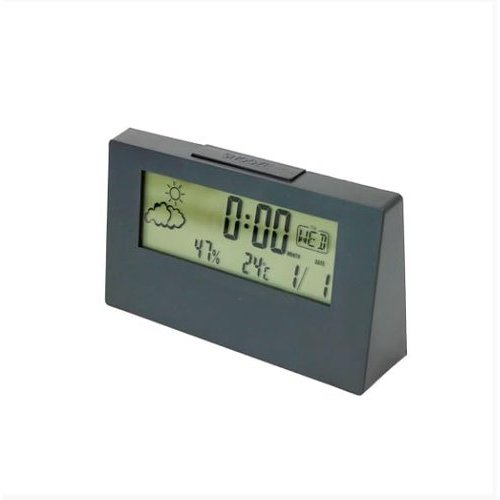 Relogio Despertador Digital Mesa Display Led Design Moderno Funcoes Variadas Cores Sortidas