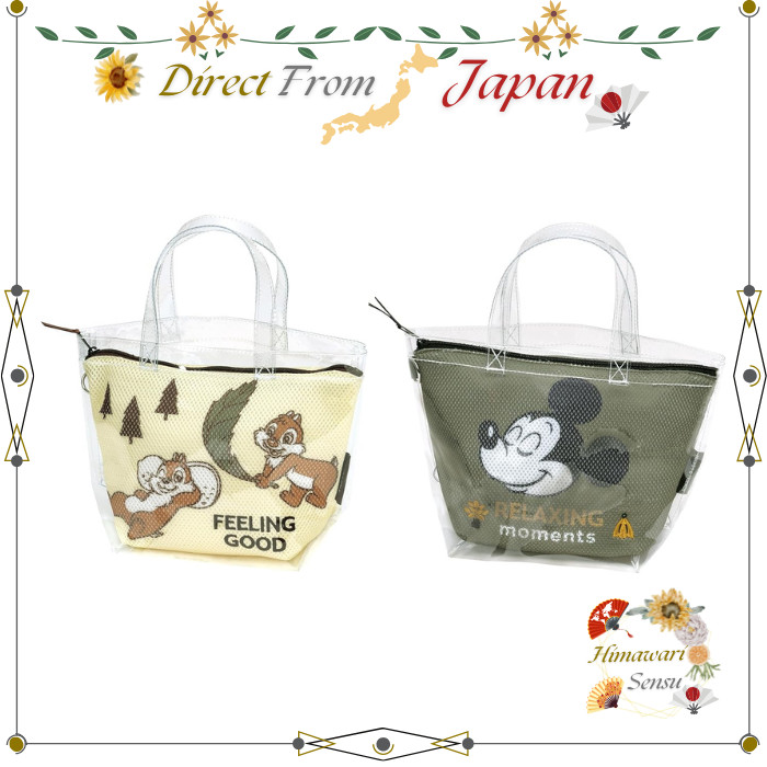 Skater Disney Characters Mesh Sauna Tote Bag Direto Do Japão
