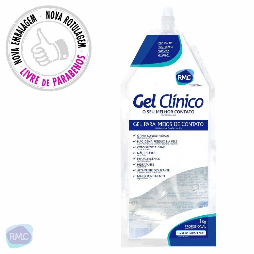Gel Clínico Condutor Incolor Bag 1kg RMC