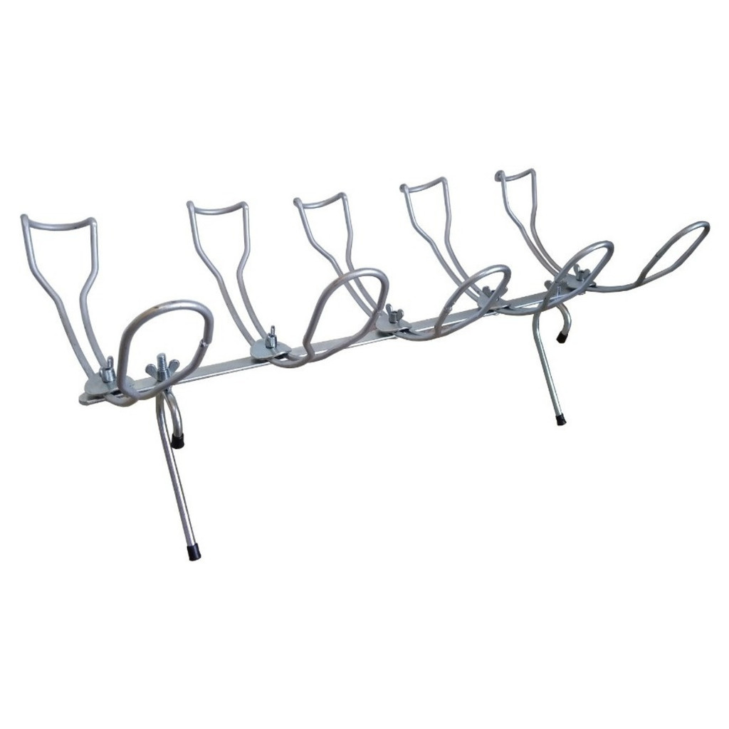 Suporte para 5 Varas de Pesca com Engate Rápido Aço Galvanizado