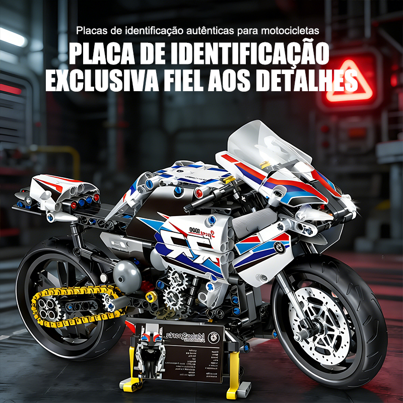 Super Bike Blocks 580+ Peças – Modelo Moto 1000RR para Montar, STEM Educativo para Crianças e Adultos-CASA BEAUTY