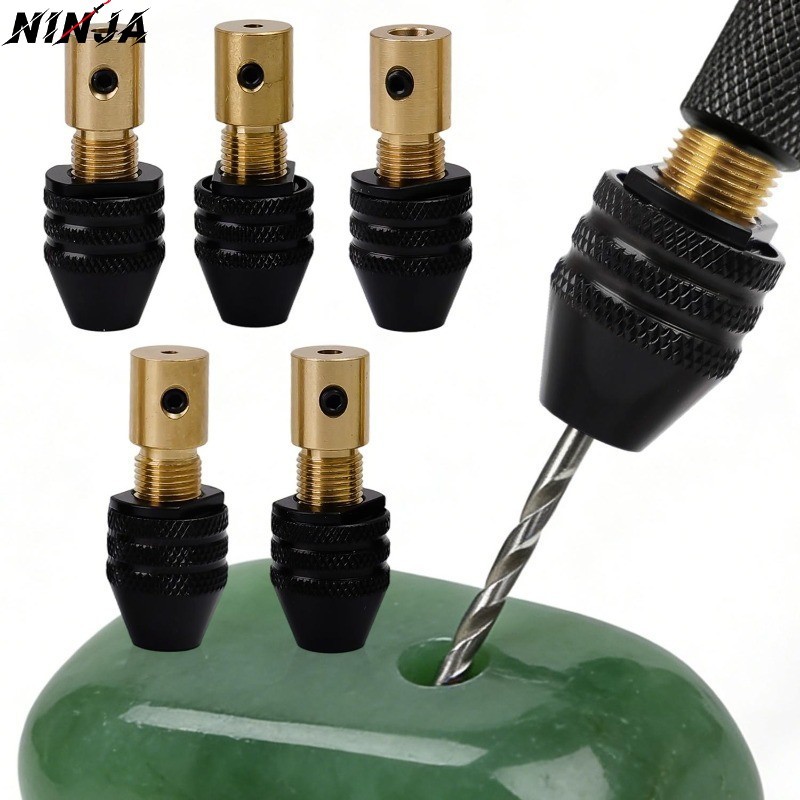 4-1Set Micro Braçadeira De Broca Manual-Acessórios De Perfuração DIY-Mandril De Moagem Elétrico-Torcida De 2mm-5mm-Fixaç