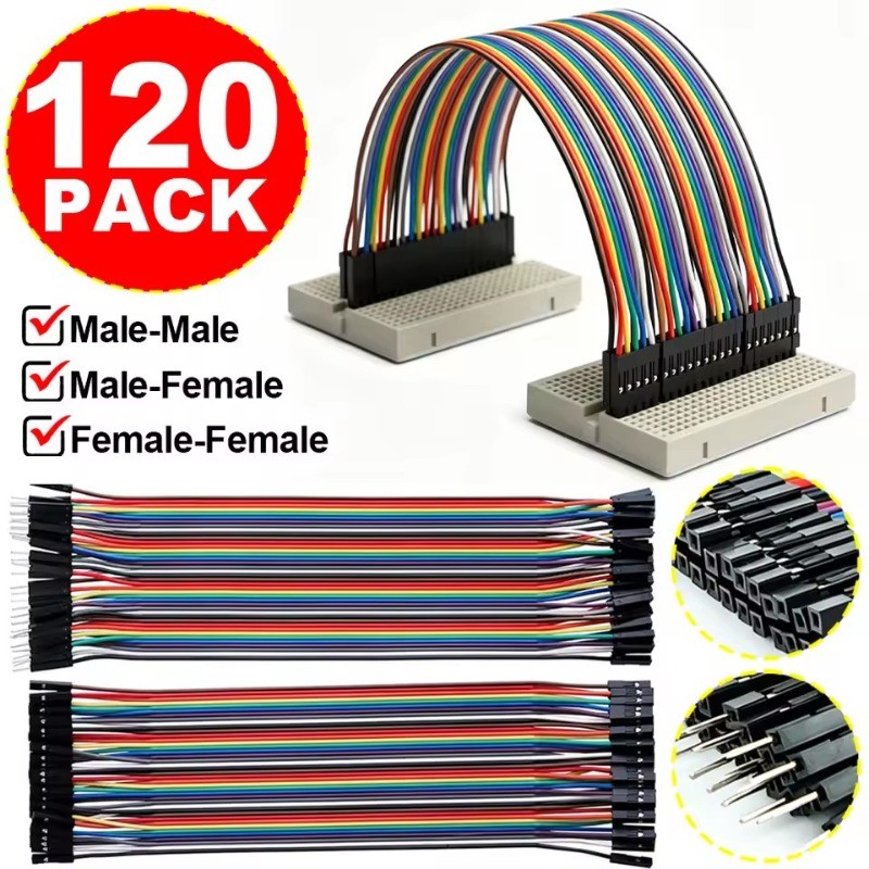 Kit De Cabos De Fita De Fio Dupont 3-1Set 40P-Macho Para Fêmea DIY Jumper Wire-De Placa De Ensaio-40 Pinos