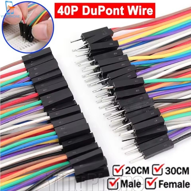 [Bless] Kit De Cabos De Fita De Fio Dupont 3-1Set 40P-Jumper De Placa De Ensaio-40 Pinos Macho Para-Fêmea-DIY Wire/Awe
