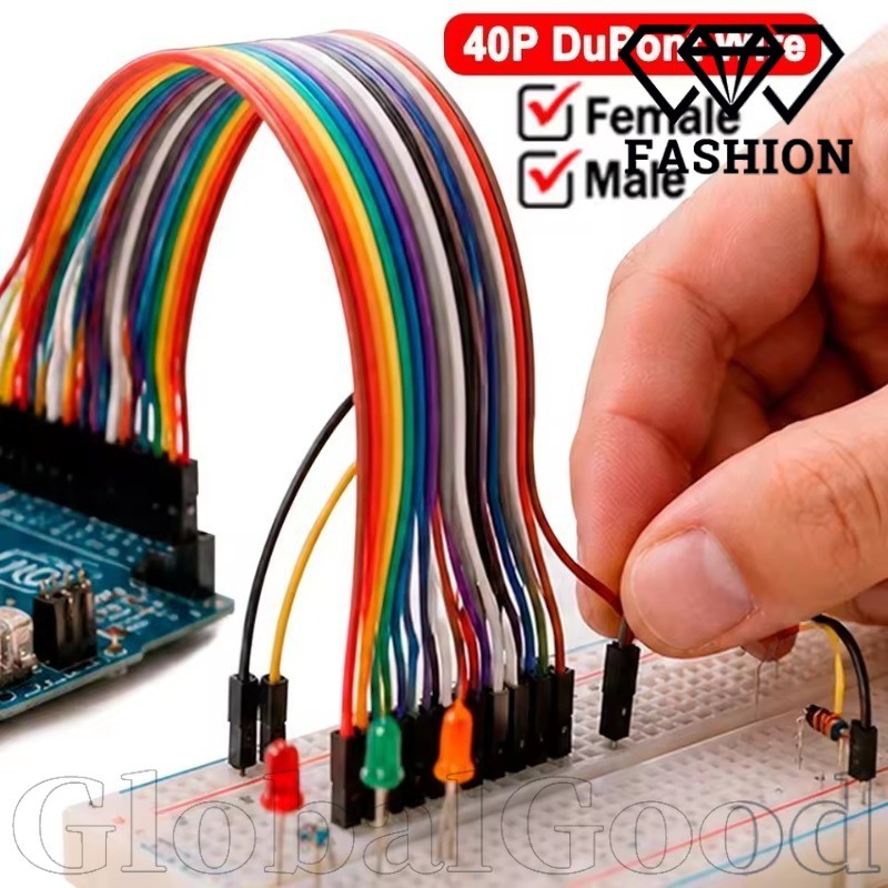 [24H] Kit De Cabos De Fita De Fio Dupont 3-1Set 40P-40Pin Macho Para-Fêmea DIY Jumper Wire-De Placa De Ensaio/Fino