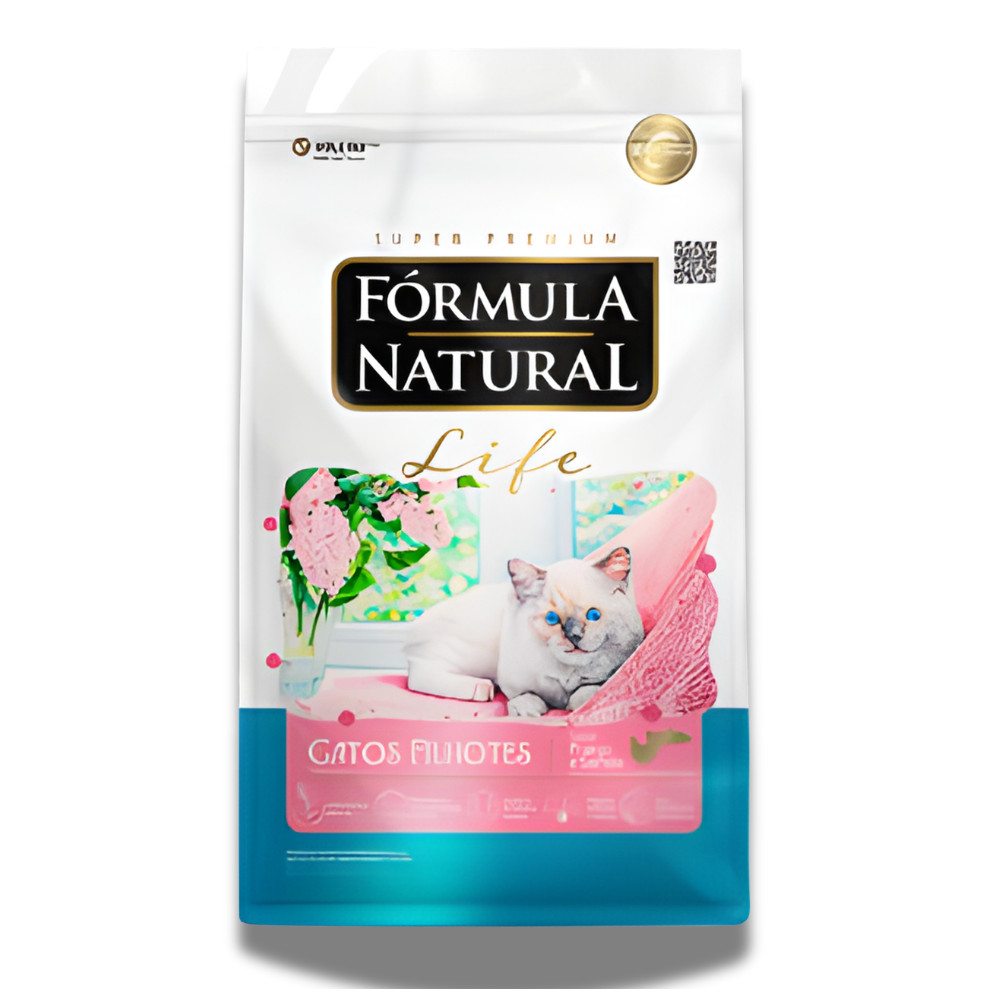 Ração Fórmula Natural Life Filhote Gato Frango e Salmão 1kg Crescimento Saudável
