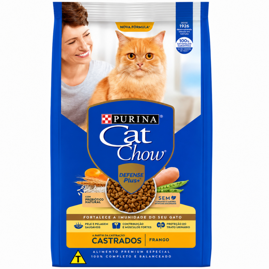 Ração Purina Cat Chow Gatos Castrados Frango 2,7kg Controle de Peso