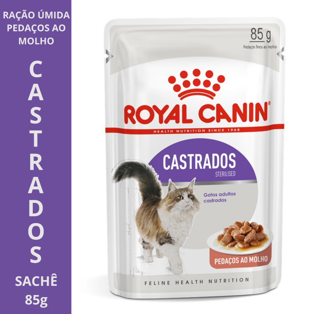 🐱 Ração Úmida Royal Canin Sachê Gatos Castrados 85g - Sterilised - Controle de Peso ⭐