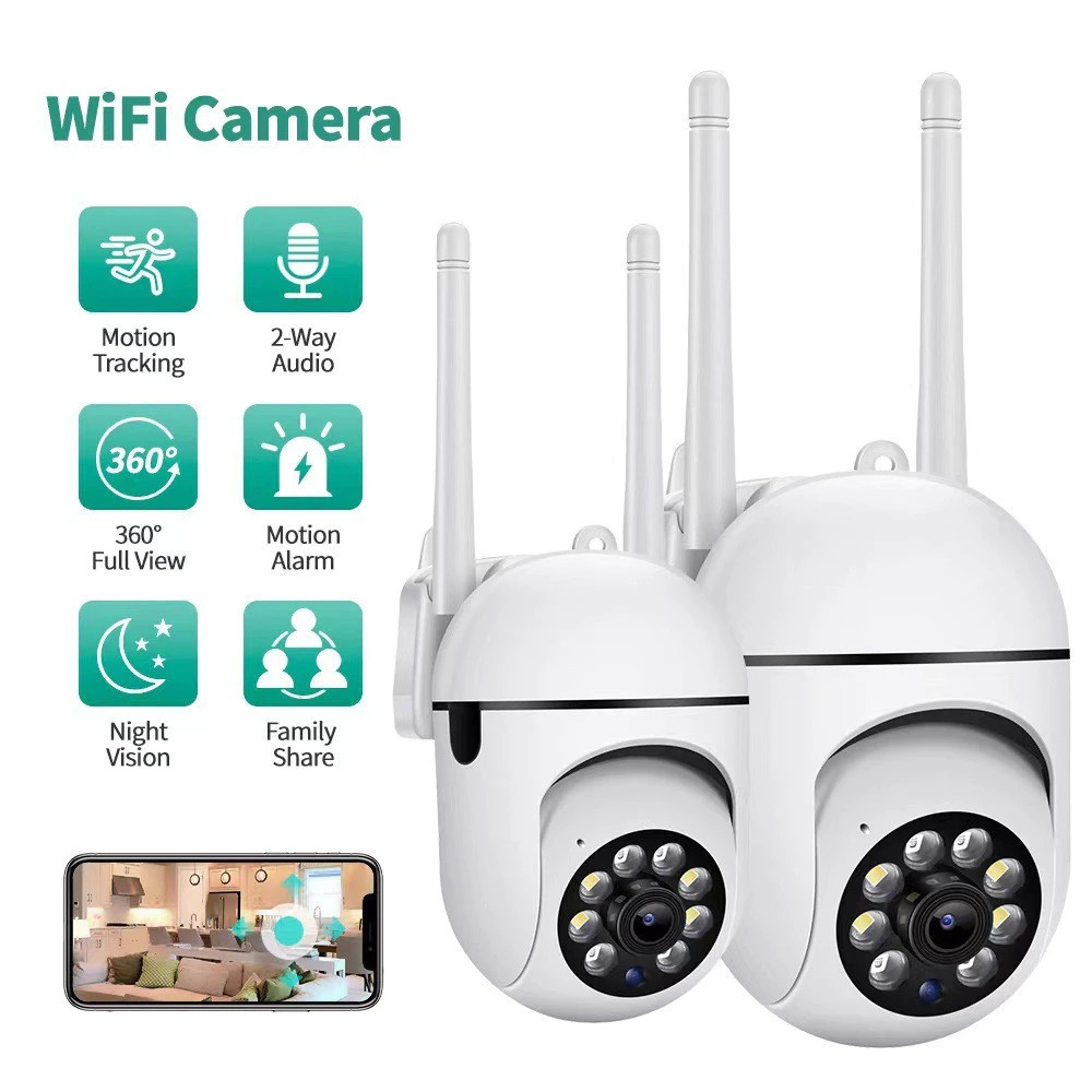 A7 CCTV Segurança WiFi Speed Dome Outdoor HD 1080P IR Night Vision Mini Câmera Grande Angular De 350 Graus